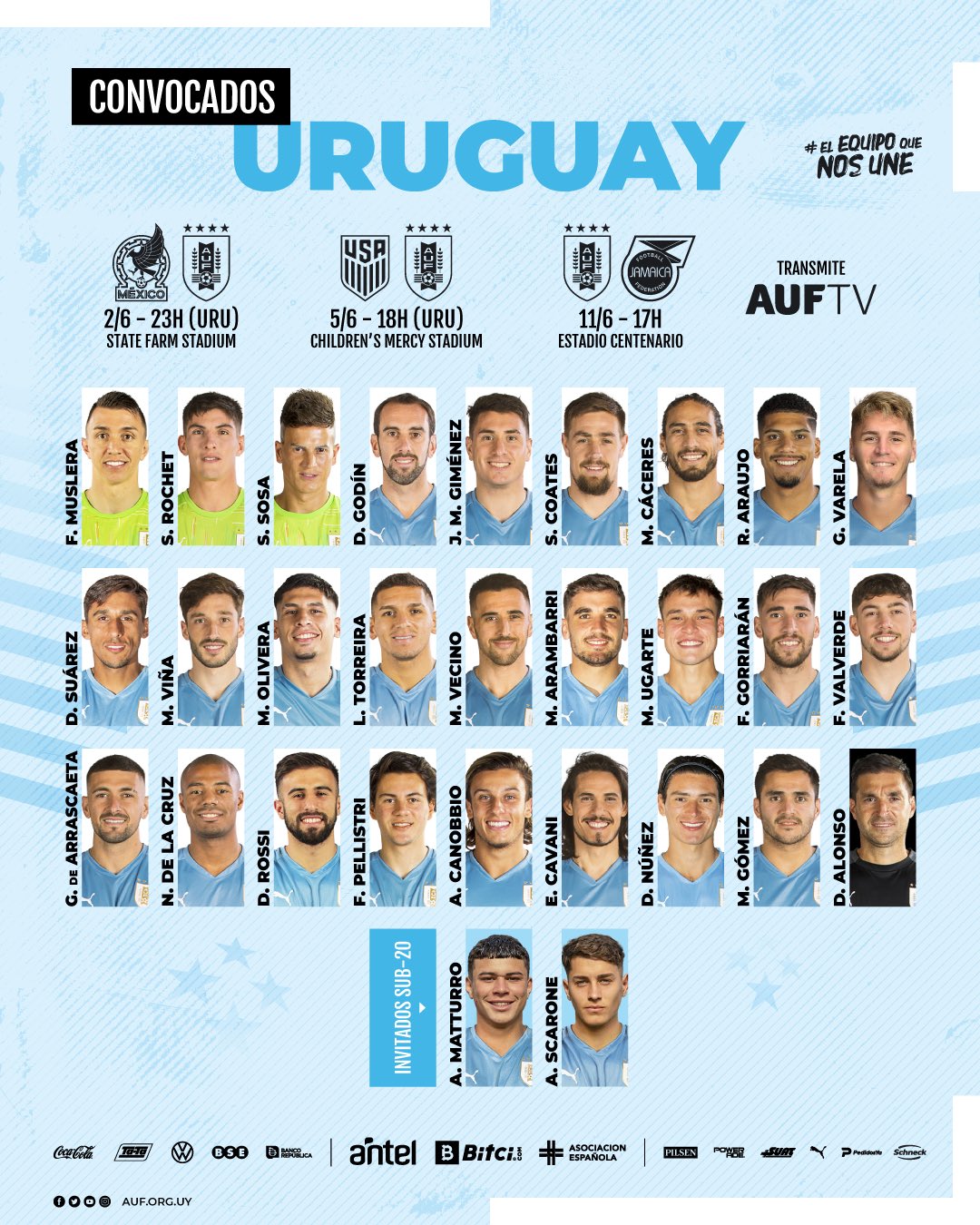 Se viene la lista! Cuándo se conocerán los 26 jugadores de Uruguay para  Qatar 2022