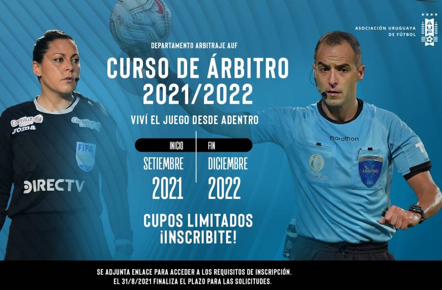 Viví el juego desde adentro: CURSO DE ÁRBITRO AUF 2021/2022 - AUF