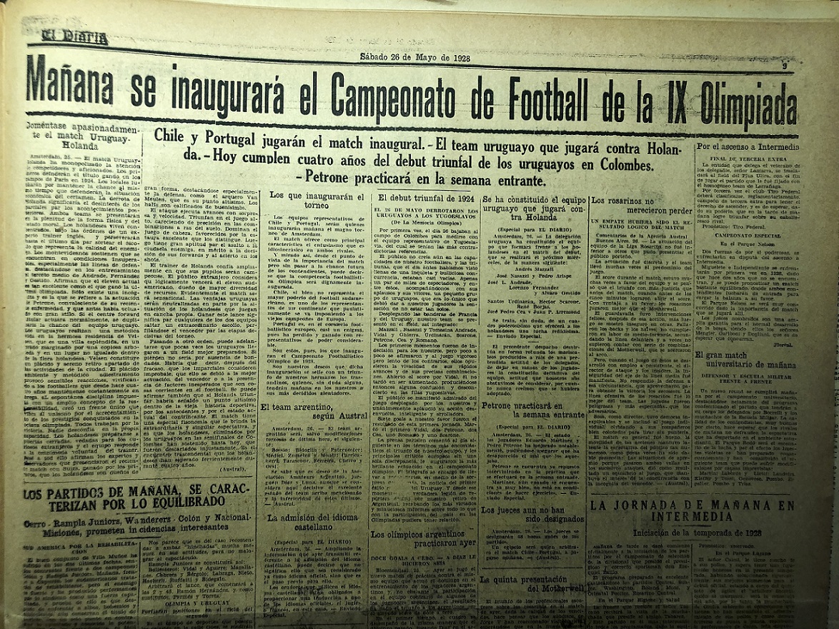 AUF - Selección Uruguaya de Fútbol - 🇺🇾 𝐂𝐚𝐦𝐩𝐞𝐨𝐧𝐞𝐬  𝐎𝐥𝐢𝐦𝐩𝐢𝐜𝐨𝐬 𝐲 𝐝𝐞𝐥 𝐌𝐮𝐧𝐝𝐨 Se cumplen 99 años del título  Mundial y Olímpico obtenido por Uruguay en el Estadio Colombes, donde la  Celeste