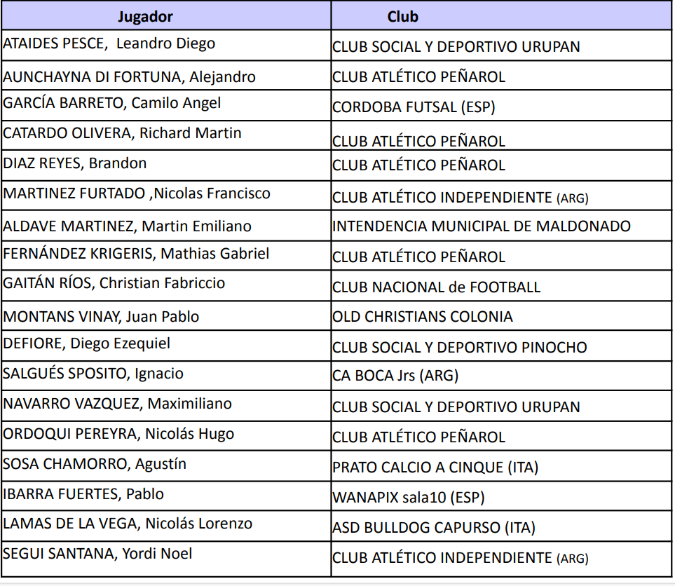 La Selección Mayor de Fútbol Sala ultima detalles para la Copa América
