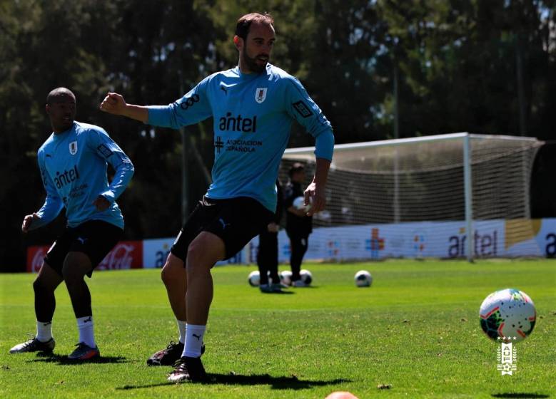 Penltimo entrenamiento en Uruguay