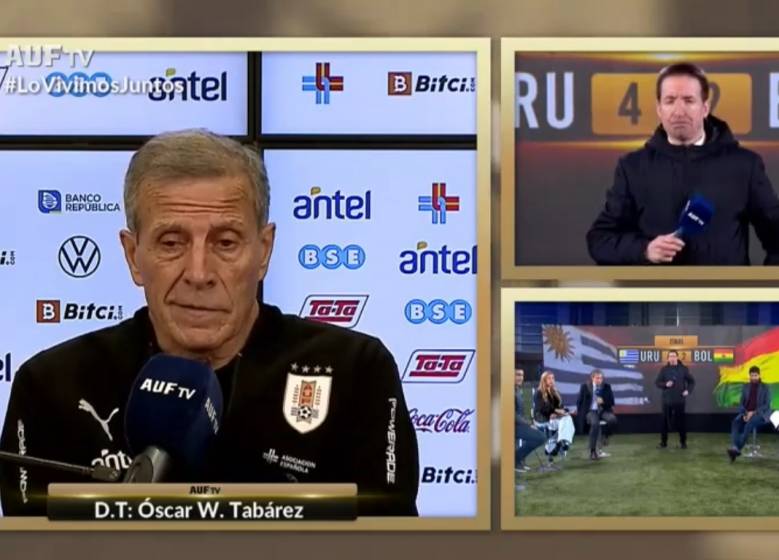 Entrevista de Tabárez en #LoVivimosJuntos Uru-Bol